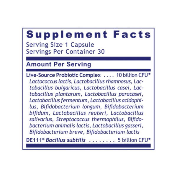 Premier MicroBiome-18 30caps Facts