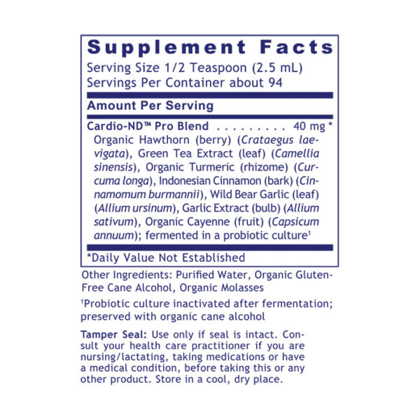 Premier Cardio-ND 8oz Facts