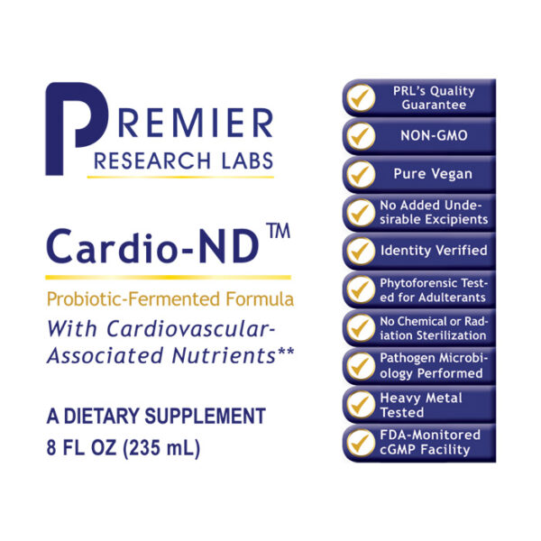 Premier Cardio-ND 8oz Label