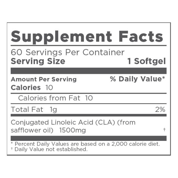 Mlis High Potency Tonalin CLA 60 Softgels - Image 2